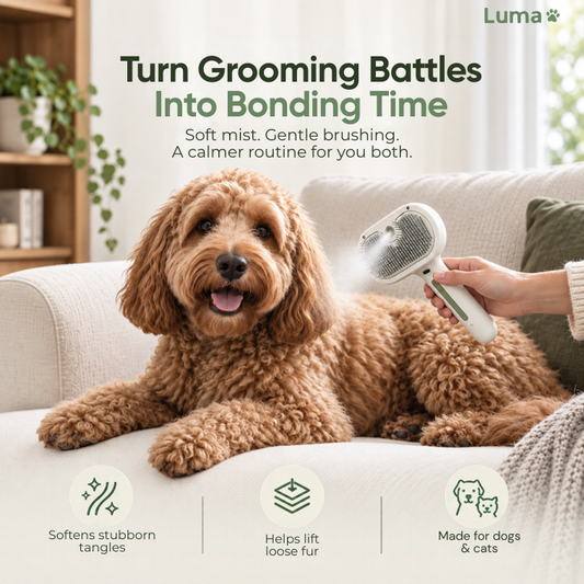 Luma 3-in-1 Mist Grooming Brush